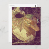 Little Glass Pie Duck im Garten Postkarte (Vorne/Hinten)