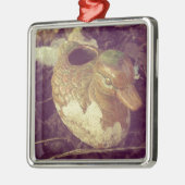 Little Glass Pie Duck im Garten Silbernes Ornament (Links)