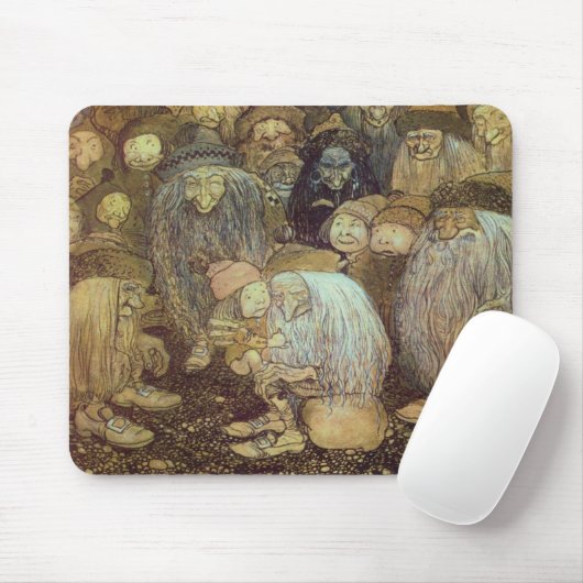 Little Gnome Boy Mousepad (Mit Mouse)
