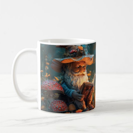 Little Gnome lesen ein Buch Kaffeetasse (Links)