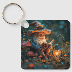 Little Gnome lesen ein Buch Schlüsselanhänger