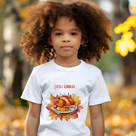 Little Gobbler - Niedlicher Erntedank Kinder T-Shirt