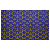 Little Gold Crown, Blue Fabric Stoff (Fat Quarter (45,7 x 55,9 cm))