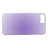 Little Gold Hearts Lila Ombre Case-Mate iPhone Hülle (Rückseite (Horizontal))