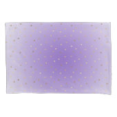 Little Gold Hearts Lila Ombre Kissenbezug (Vorderseite-Links)