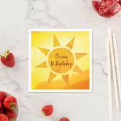 Little Gold Sunshine Boho Birthday Napkins Serviette (Beispiel)