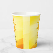Little Gold Sunshine Boho Birthday Paper Cups Pappbecher (Links)