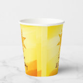 Little Gold Sunshine Boho Birthday Paper Cups Pappbecher (Rechts)