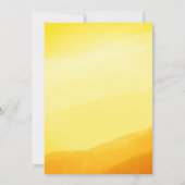 Little Gold Sunshine Modern Boho Baby Dusche Einladung (Rückseite)