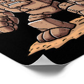 Little Golem Back To School Kid Golem  Poster (Ecke)