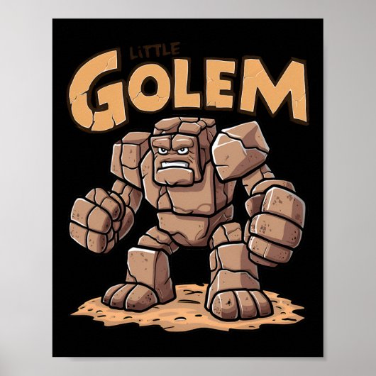 Little Golem Back To School Kid Golem  Poster (Vorne)