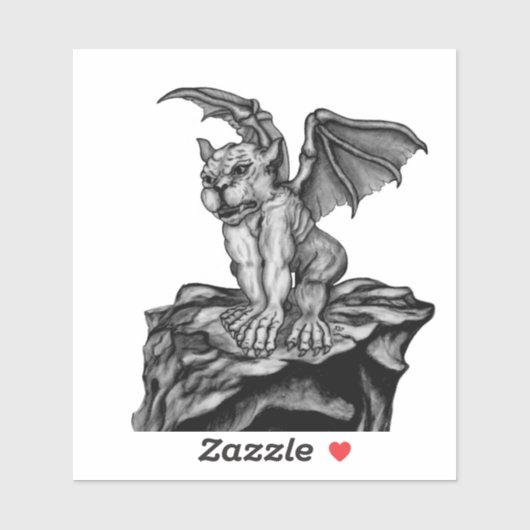 Little Golem Gargoyle Aufkleber (Blatt)
