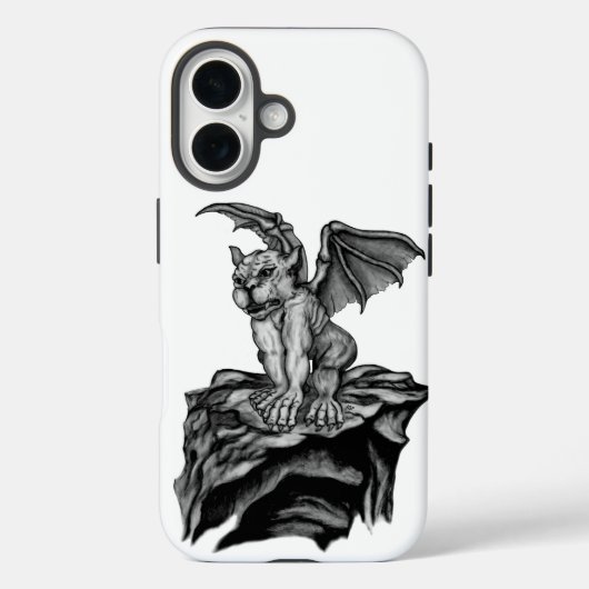 Little Golem Gargoyle Case-Mate iPhone Hülle (Rückseite)
