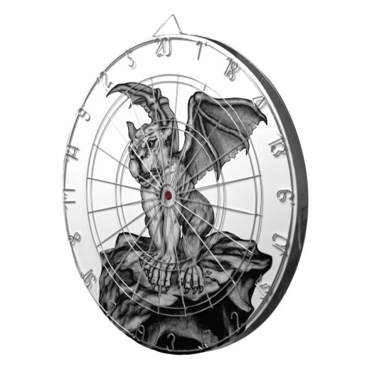 Little Golem Gargoyle Dartscheibe (Vorderseite rechts)