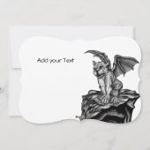 Little Golem Gargoyle Feiertagskarte (Rückseite)