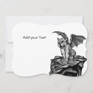 Little Golem Gargoyle Feiertagskarte