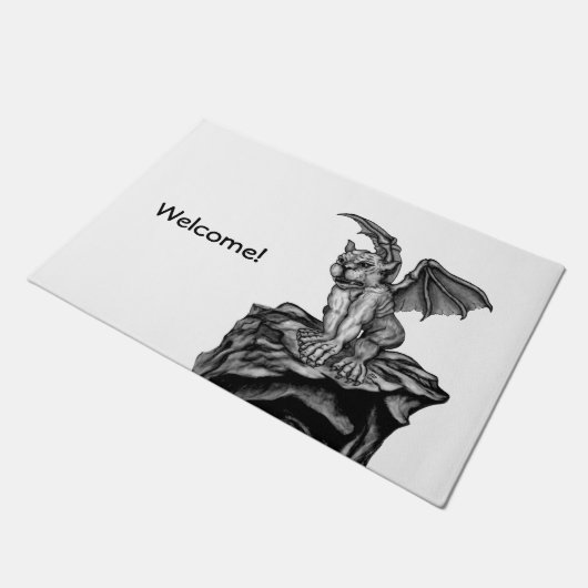 Little Golem Gargoyle Fußmatte (Schrägansicht)