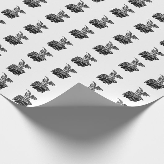 Little Golem Gargoyle Geschenkpapier (Ecke)