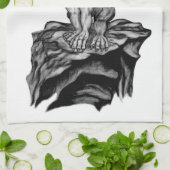 Little Golem Gargoyle Geschirrtuch (Gefaltet)