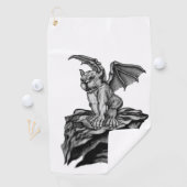 Little Golem Gargoyle Golfhandtuch (Insitu)