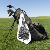 Little Golem Gargoyle Golfhandtuch (Gras)