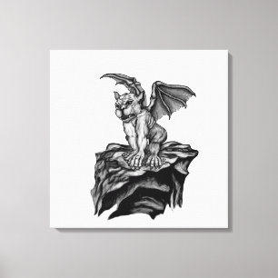 Little Golem Gargoyle Leinwanddruck