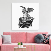 Little Golem Gargoyle Leinwanddruck (Insitu (Wohnzimmer))