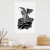 Little Golem Gargoyle Poster (Küche)