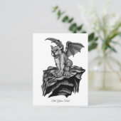 Little Golem Gargoyle Postkarte (Stehend Vorderseite)