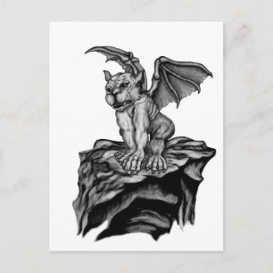 Little Golem Gargoyle Postkarte