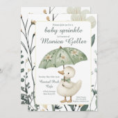 Little Goose Baby Sprinkle Invitation Einladung (Vorne/Hinten)