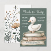 Little Goose Book Request Card | Baby Sprinkle Begleitkarte (Vorne/Hinten)