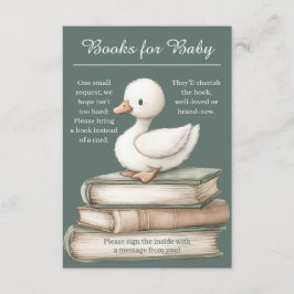 Little Goose Book Request Card | Baby Sprinkle Begleitkarte