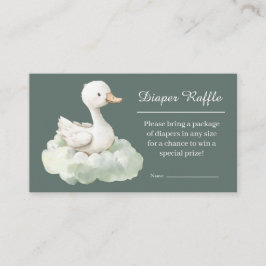 Little Goose Diaper Raffle Card Goose Baby Shower Begleitkarte