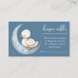 Little Goose Diaper Raffle Card Goose Baby Shower Begleitkarte