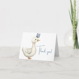 Little Goose Thank You Card – Goose Baby Shower Dankeskarte