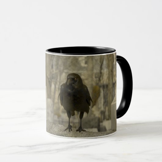Little Goth Crow Tasse (VorderseiteRechts)