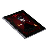 Little Goth Devil Girl Design 1 Note Book Notizblock (Rechte Seite)