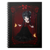 Little Goth Devil Girl Design 1 Note Book Notizblock (Vorderseite)
