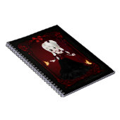 Little Goth Devil Girl Design 2 Note Book Notizblock (Rechte Seite)