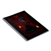 Little Goth Devil Girl Design 4 Note Book Notizblock (Rechte Seite)