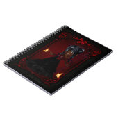 Little Goth Devil Girl Design 4 Note Book Notizblock (Linke Seite)