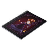 Little Goth Devil Girl Design 5 Note Book Notizblock (Linke Seite)