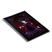 Little Goth Devil Girl Design 6 Note Book Notizblock (Rechte Seite)