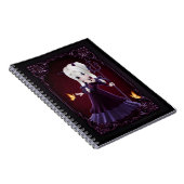 Little Goth Devil Girl Design 7 Note Book Notizblock (Rechte Seite)