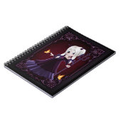 Little Goth Devil Girl Design 7 Note Book Notizblock (Linke Seite)