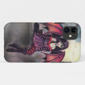 Little Gothic Halloween Fairy Vampire and Cat Case-Mate iPhone Hülle (Rückseite (Horizontal))