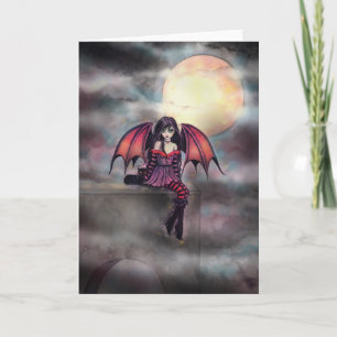 Little Gothic Vampire Fairy Art Fantasy Card Karte