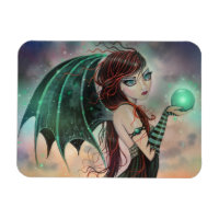 Little Gothic Vampire Fairy Fantasy Art Magnet