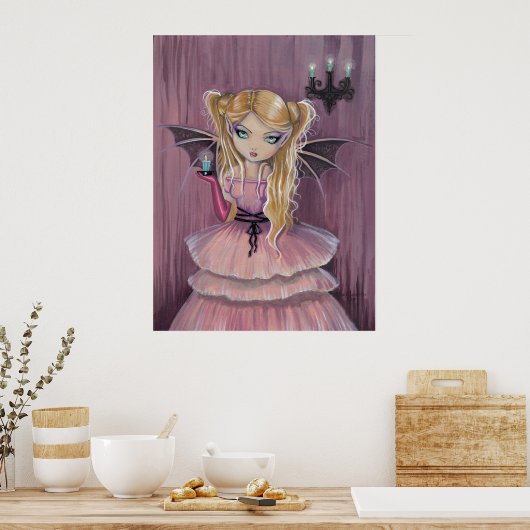 Little Gothic Vampire Fairy Poster (Küche)